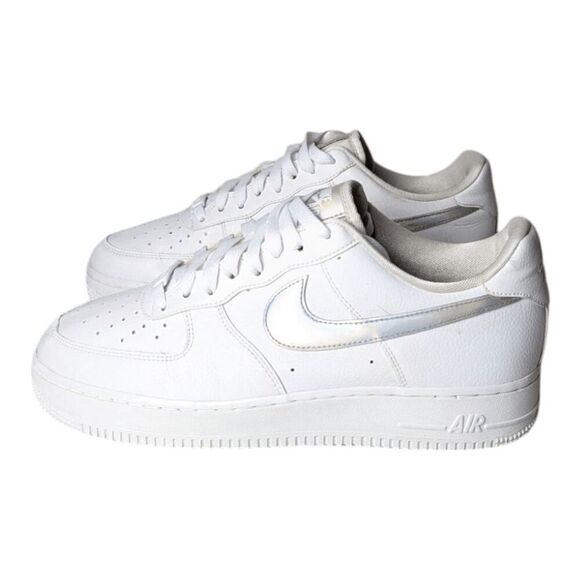 NIKE Air Force 1 Low "Iridescent Swoosh" Sneakers Size 9.5 - Picture 2 of 9